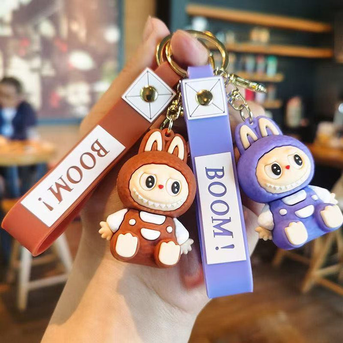 Wholesale Cute Series Keychain Sitting Car Backpack Pendant Street Stall Small Gifts