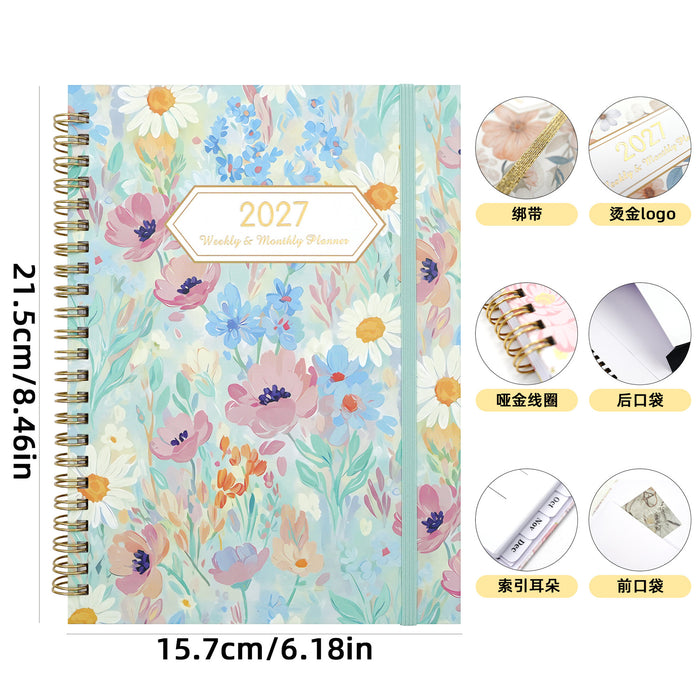 Wholesale Creative Butterfly Design Spiral Planner Notebook A5 Coated Paper Cover