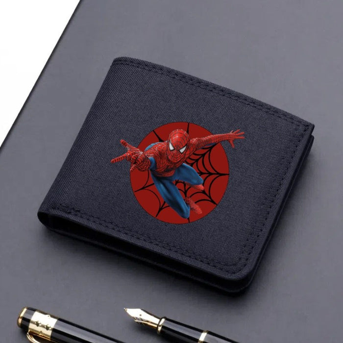 Wholesale Cartoon Print Ultra Thin Canvas Card Wallet Modern Cool Unisex Everyday Fashion Accessory