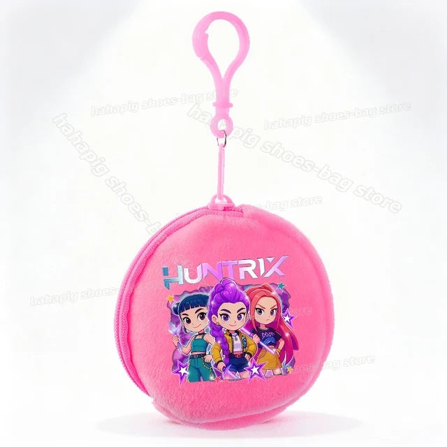 Wholesale Casual Kpop Style Cartoon Coin Purse For Girls Polyester Zipper Wallet Everyday Fashion Accessory Resale Gift