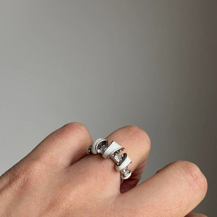 Wholesale Drop Oil Enamel Open Ring Elegant All-match Ring