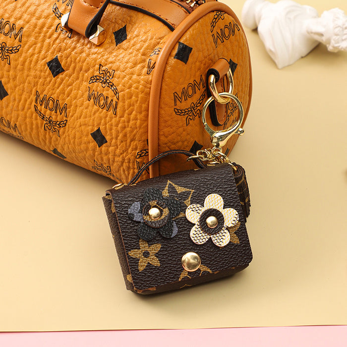 Wholesale Leather Presbyopia Exquisite Bags Headphone Bag Keychain JDC-KC-BenXin001