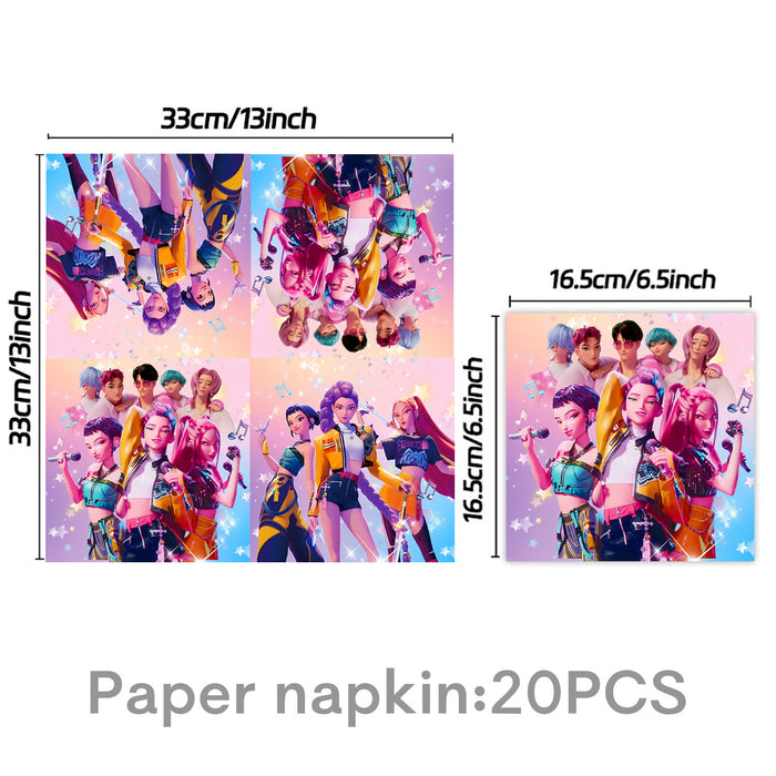 Wholesale KPOP Theme Birthday Party Decoration Supplies Scene Decoration Five Piece Set