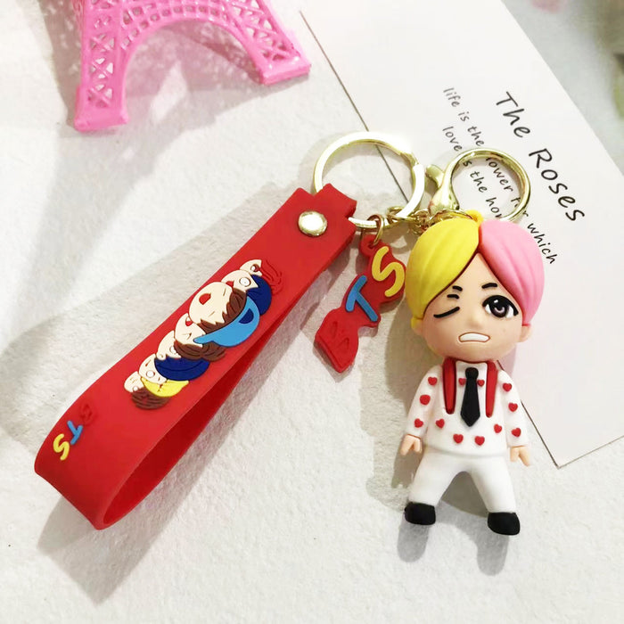 Wholesale Cartoon Soft Plastic Doll Keychain JDC-KC-LiangQ008