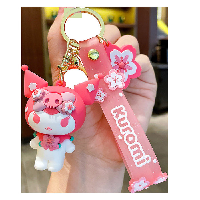 Wholesale Season Cute Dog Keychain PVC Car Key Accessory Decorative Charm