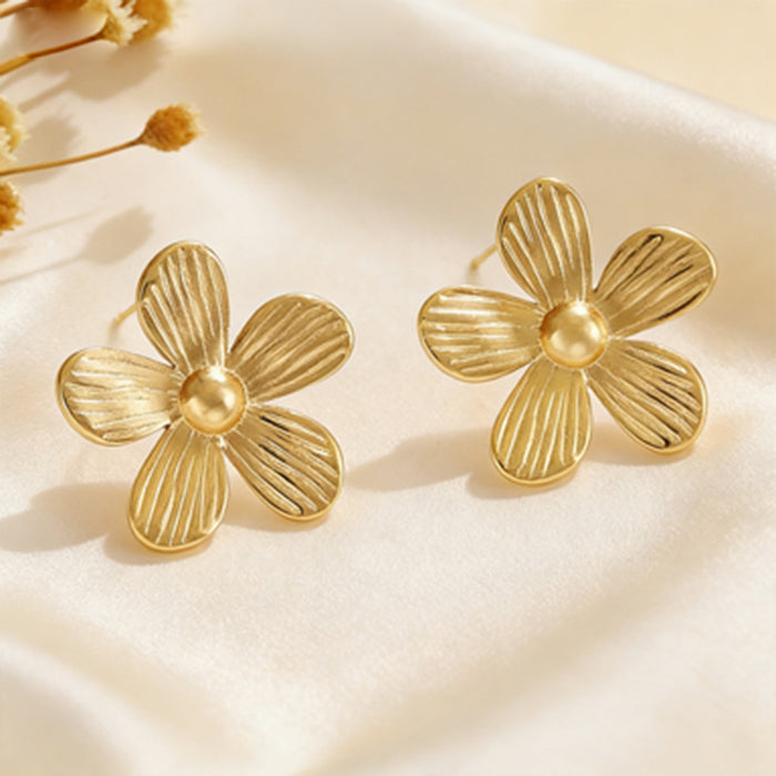 Wholesale Stainless Steel Geometric Oil-pressure Earrings