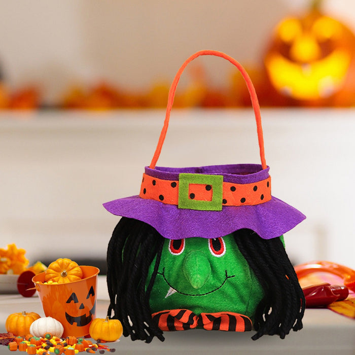 Wholesale  Decorations Witch Pumpkin Tote Bag Children Holiday Candy Bag party Dress Up Props Bag