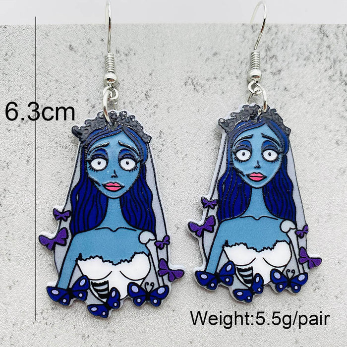 Wholesale  Horror Movie Earrings Figure Acrylic Earrings