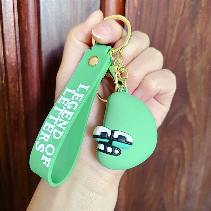 Wholesale PVC Alphabet Keychain JDC-KC-JBao002