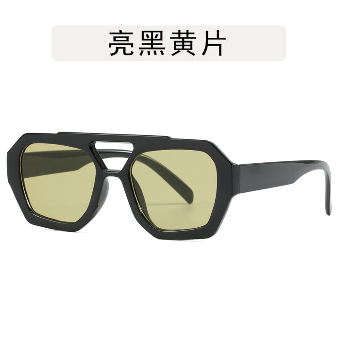 Wholesale Irregular contrasting sunglasses, retro sunglasses, personalized glasses