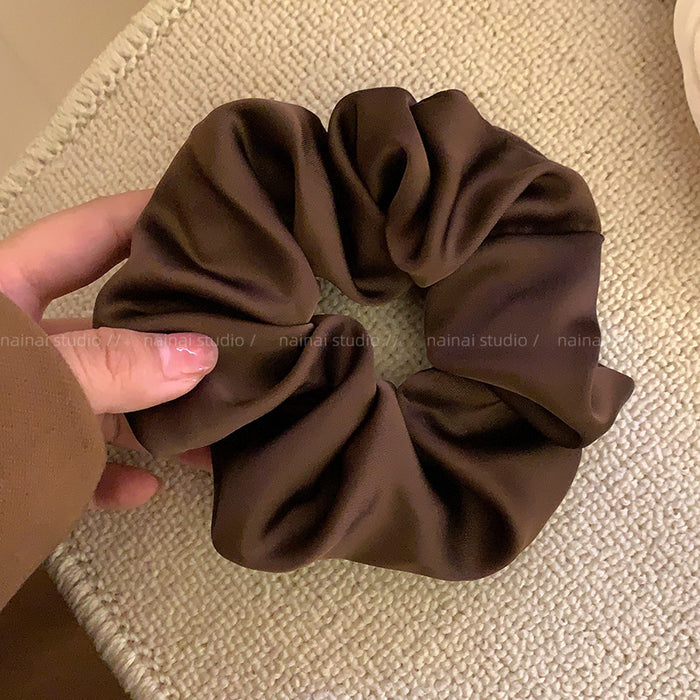 Wholesale Satin texture hair loop, high-end feel, meatball hair tie, hair tie, rubber band hair accessory