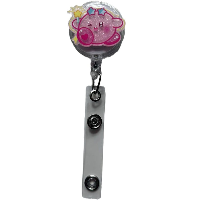 Wholesale Cute Cartoon Retractable Buckle Badge Reels Keychains