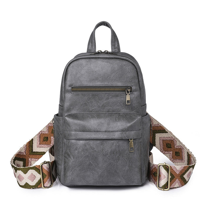 Wholesale Large Capacity PU Solid Color Backpack JDC-BP-YouYJ003