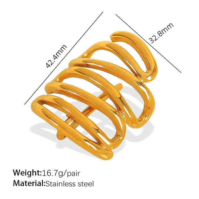 Wholesale Gold Plated Headwear Hairpin Hairpin Niche Sweet Cool Style Pony Tail Hair