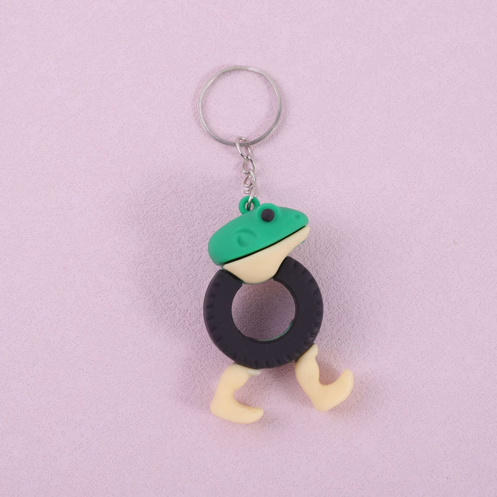 Wholesale Doll keychain funny abstract stick man shark small pendant