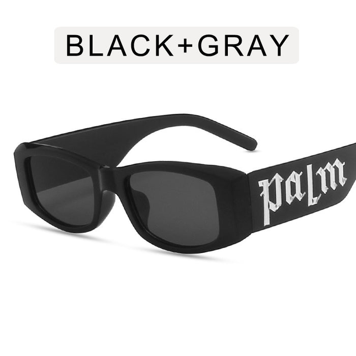 Wholesale Black box punk letter fashion sunglasses, high-end sunglasses
