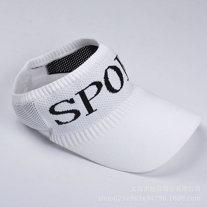 Wholesale Outdoor baseball cap, sports top cap, letter breathable, elongated brim, knitted