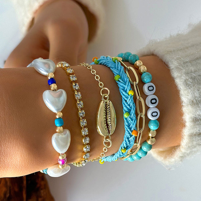 Wholesale Beach Vacation Starfish Shell Bracelet Fashion Jewelry Accessory MOQ≥2
