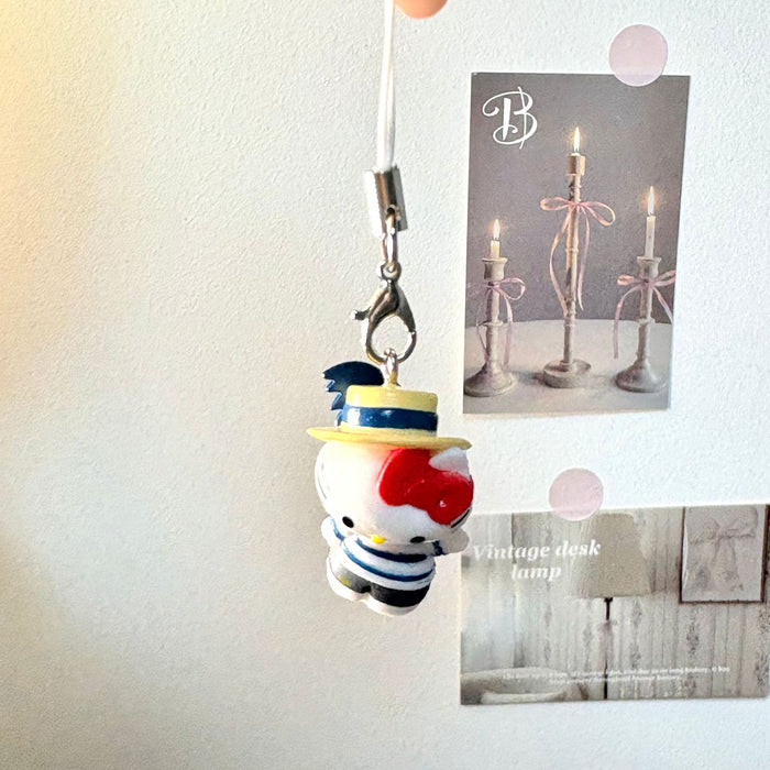 Wholesale Chef' s Hat Cat Keychain Charm