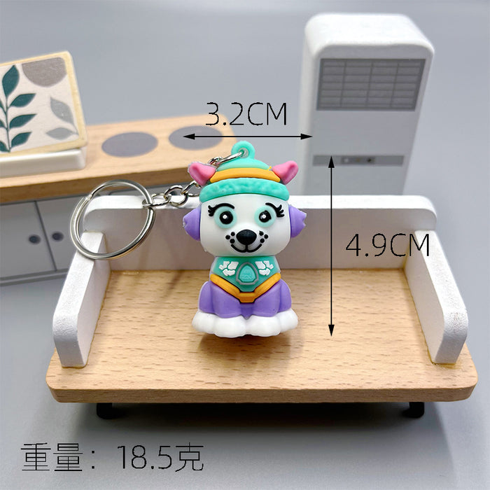 Wholesale Cartoon Cute Puppy PVC Soft Glue Keychains JDC-KC-Wenma003