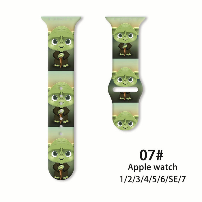 Wholesale Printed Silicone Watch Strap Wrist Strap JDC-WD-NuoQi059