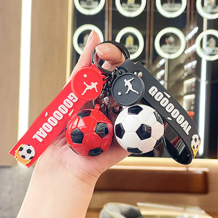 Wholesale Cartoon Doll Football Silicone Keychain JDC-KC-Benxin037