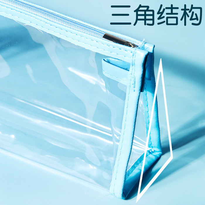 Wholesale Transparent PVC Pencil Case Trendy Student Pouch Fashion Accessory For Gift Resale