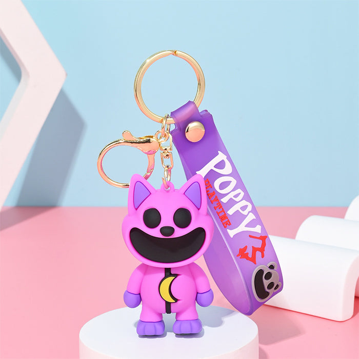 Wholesale Cartoon Doll Silicone Keychain JDC-KC-HongSheng011