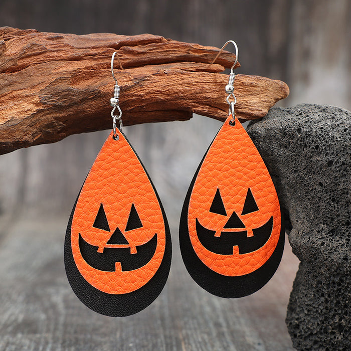 Wholesale  cute pumpkin ghost earrings creative earrings