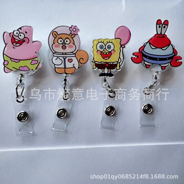 Wholesale Cute Cartoon Retractable Buckle Work ID Badge Reels