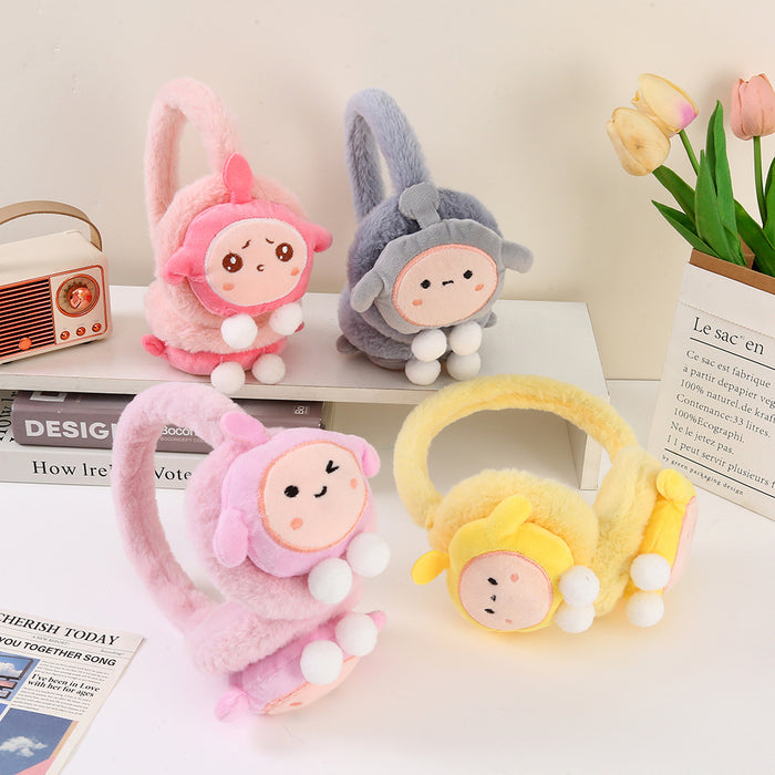 Wholesale Kids'  Trendy Cartoon Earmuffs for Warmth and Freeze Protection