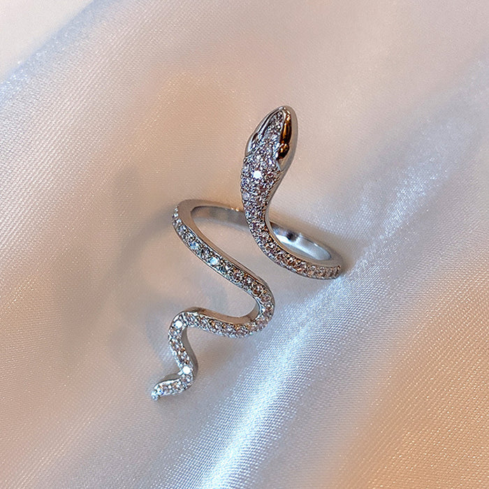 Wholesale Fashionable and versatile high-end ring, female niche design, personalized and open mouth index finger