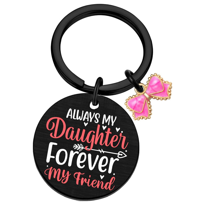 Wholesale Stainless steel letter element round keychain