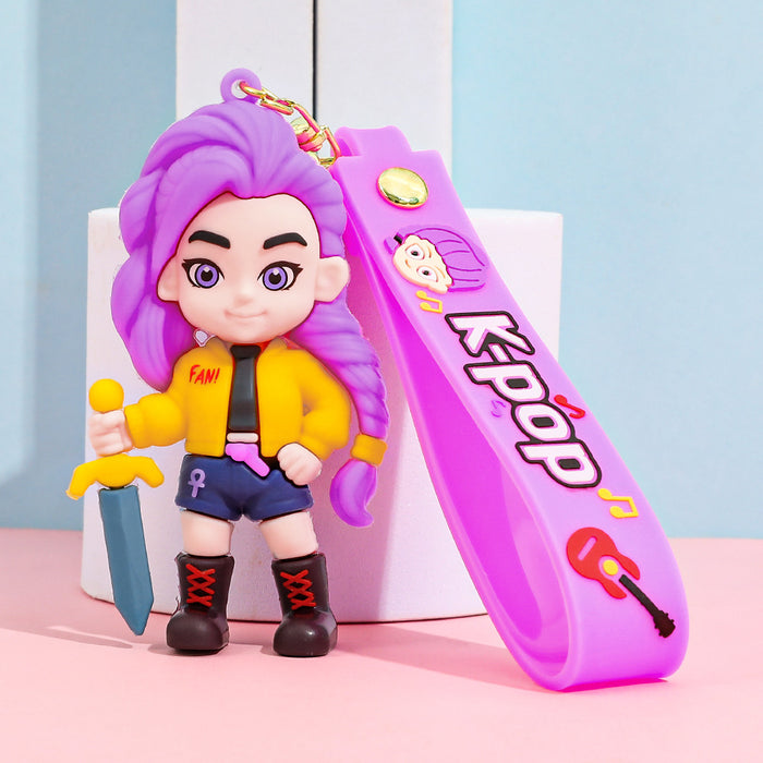 Wholesale KPOP Cartoon Anime Keychain Charm
