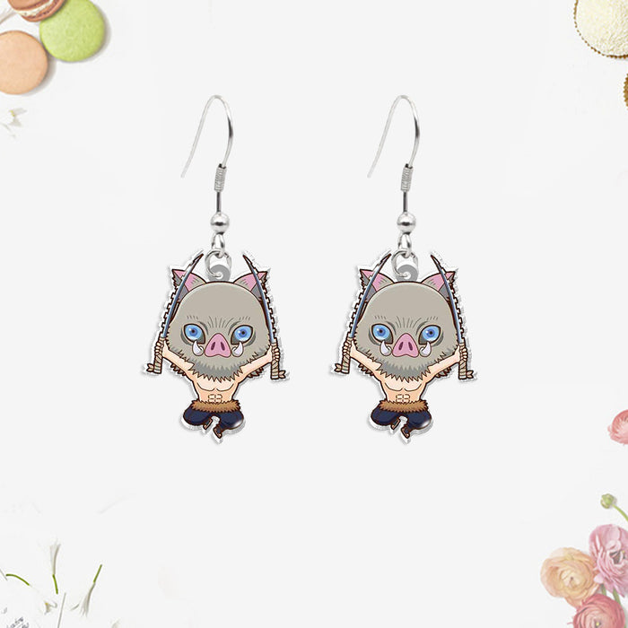 Wholesale Acrylic heat shrink earrings small pendants for teenagers