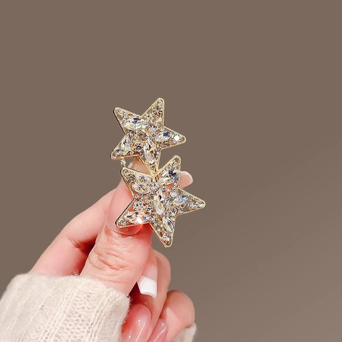 Wholesale metal hair clip women' s new side bangs clip star hair clip