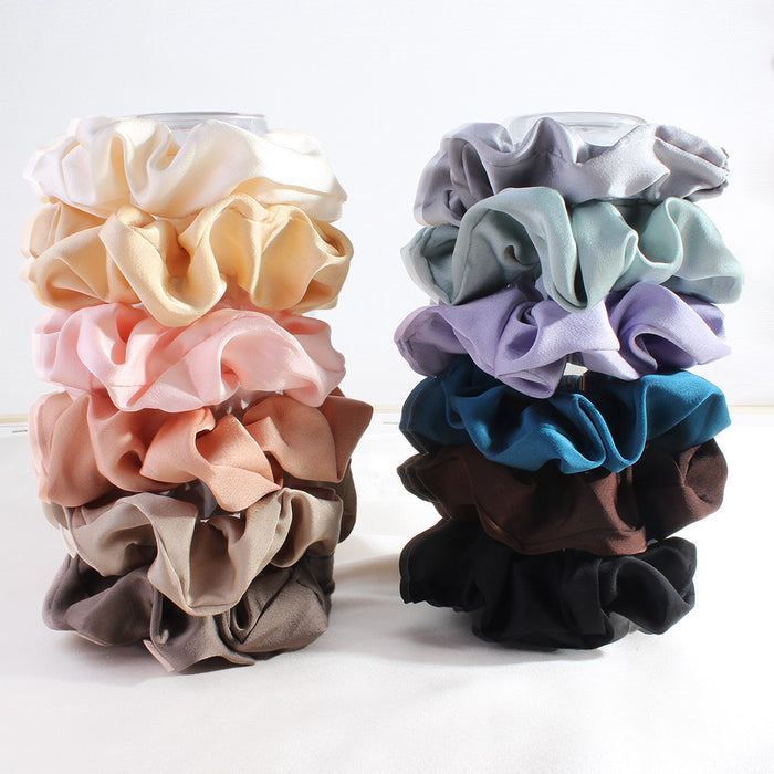 Wholesale Retro faux silk Hair Scrunchies