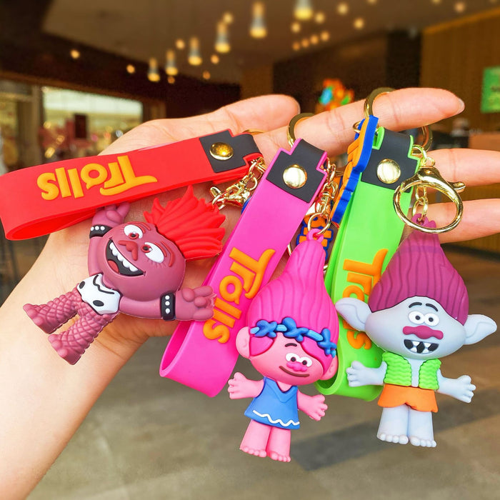 Wholesale Silicone Cartoon Doll Keychain JDC-KC-MingT113