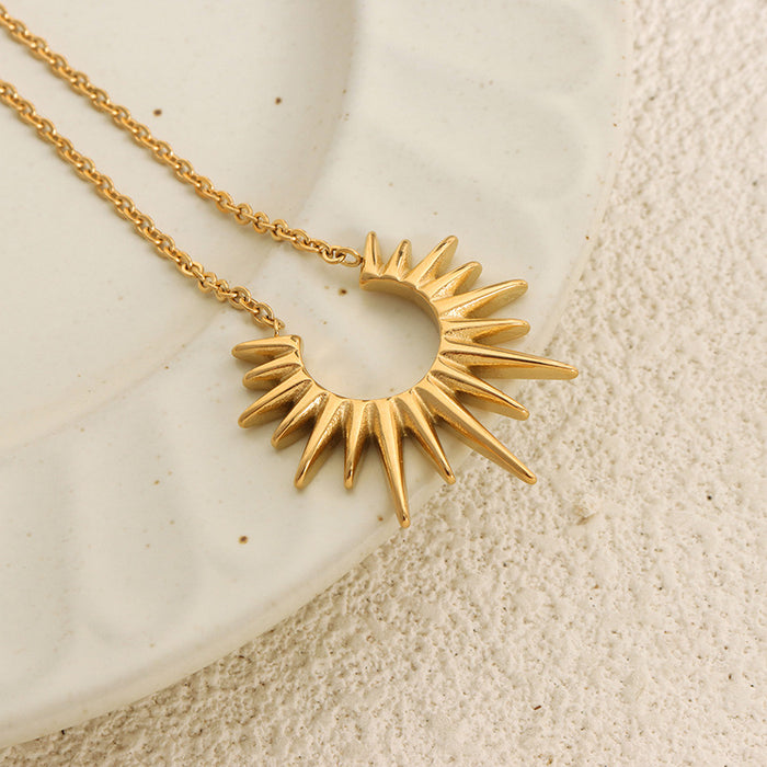 Wholesale Titanium Steel Gold Plated Necklace Style Unisex Jewelry