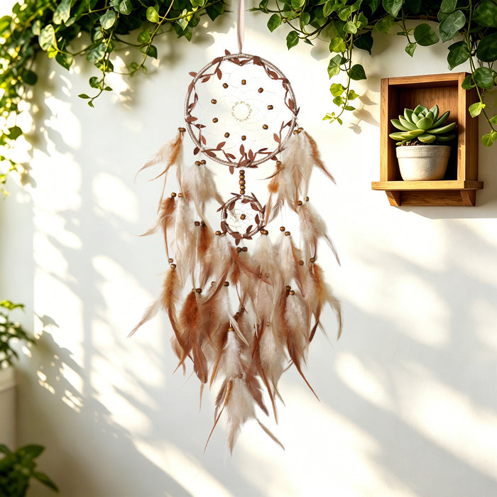 Wholesale Handmade Feather Dreamcatcher Wall Decor Bohemian MOQ≥2