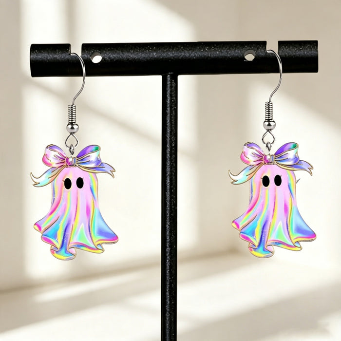 Wholesale Acrylic Phantom Ghost Earrings  Cartoon Fun Jewelry Fashion Accessory Gift Boutique Resale