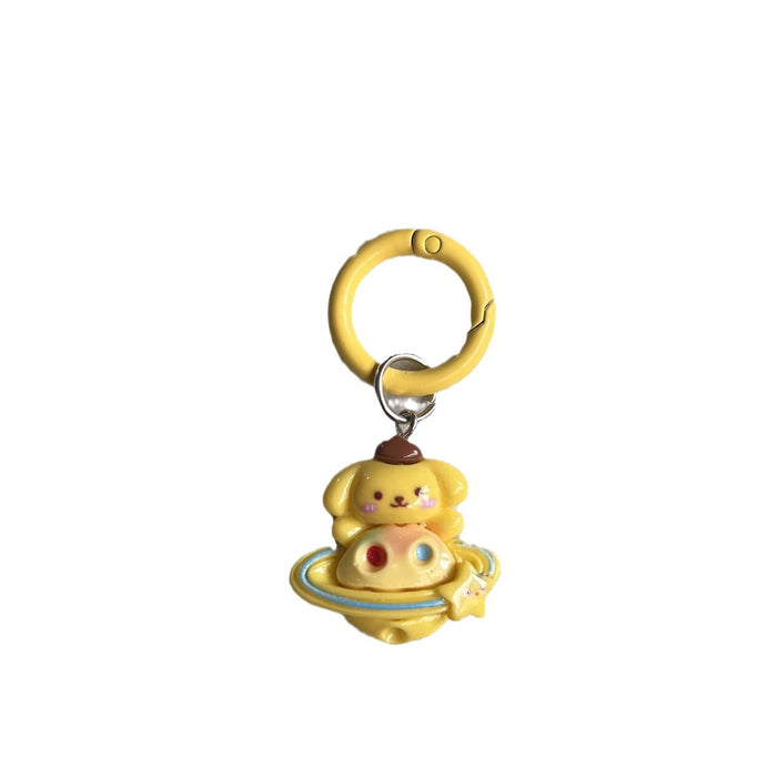 Wholesale Circle keychain, cute backpack pendant, keychain, cartoon gift accessory