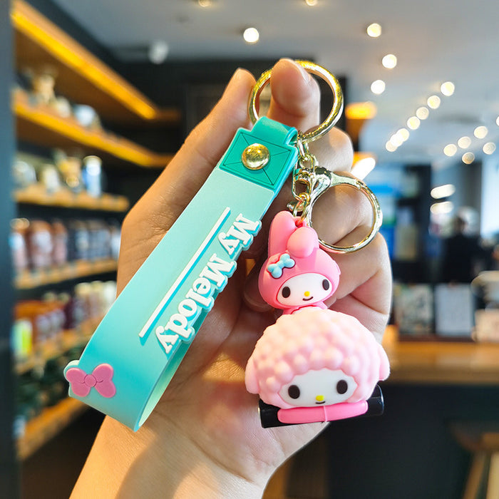 Wholesale Cartoon Silicone Doll Keychain JDC-KC-Tingm300