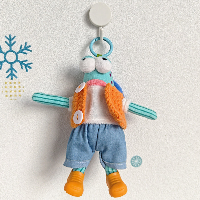 Wholesale Blind Box Funny Plush Doll Passerby Fish Lying Flat Fish Pendant Toy Bag Pendant