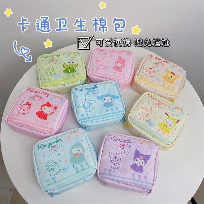 Wholesale Cotton Sanitary Napkin Storage Bag Portable Large Capacity Storage Bag (S) JDC-CS-YC003