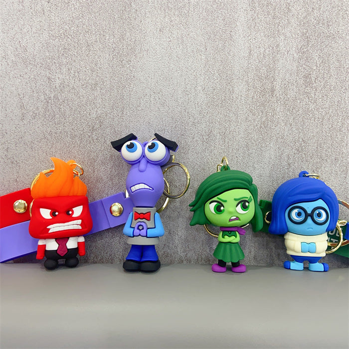 Wholesale cartoon key chain pendant personality creative soft rubber animation small gift