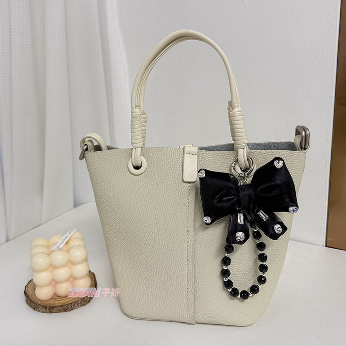 Wholesale Pearl String Bow Shiny Baroque Mobile Phone Hanging Pendant Keychain
