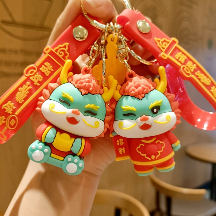 Wholesale Cartoon Silicone Doll Keychain JDC-KC-MingT182