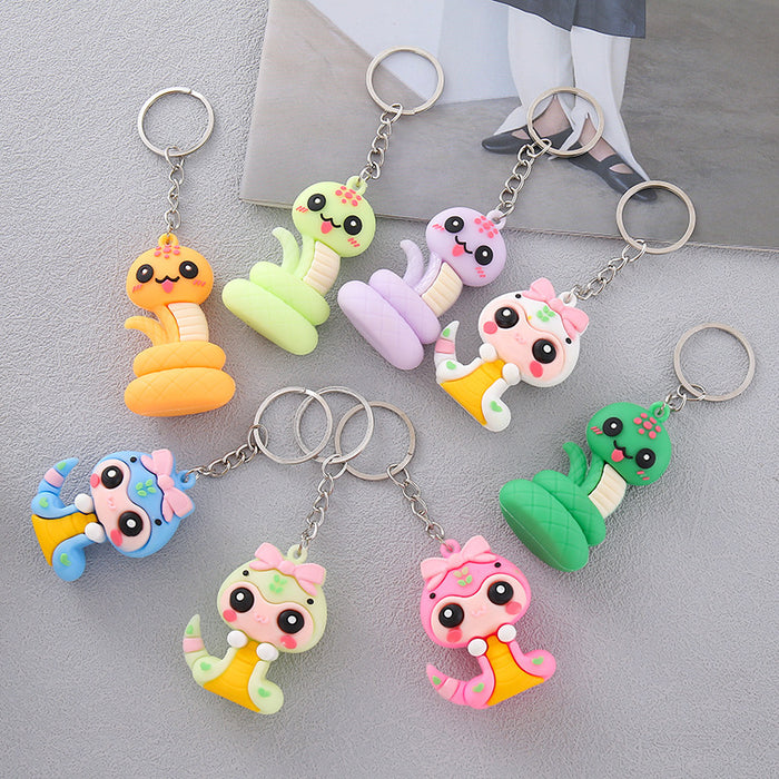 Wholesale  Soft Rubber Keychain Doll Cute  Doll  Bag Hanging Gift