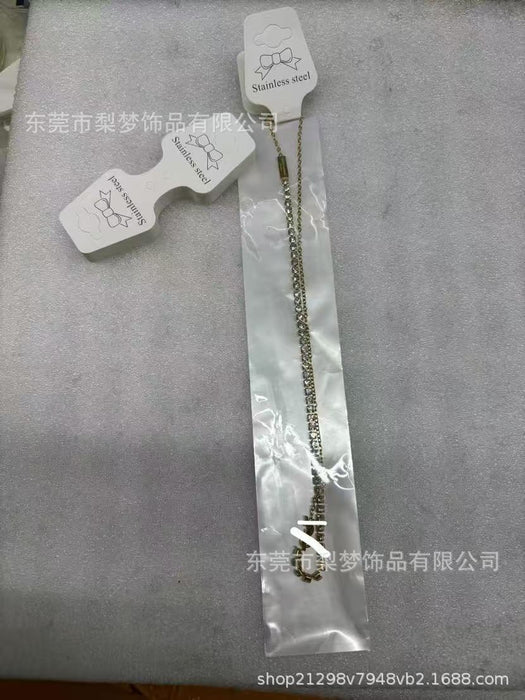 Wholesale New temperament, compact necklace, light luxury, classic letter bracelet, same style, versatile accessories